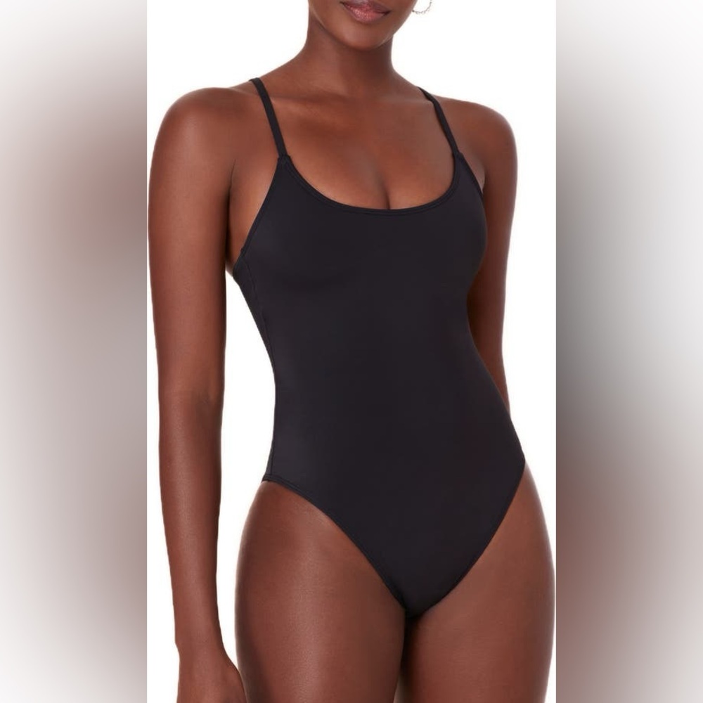 The Andie Swim Amalfi One-Piece Swimsuit Black Medium NWOT